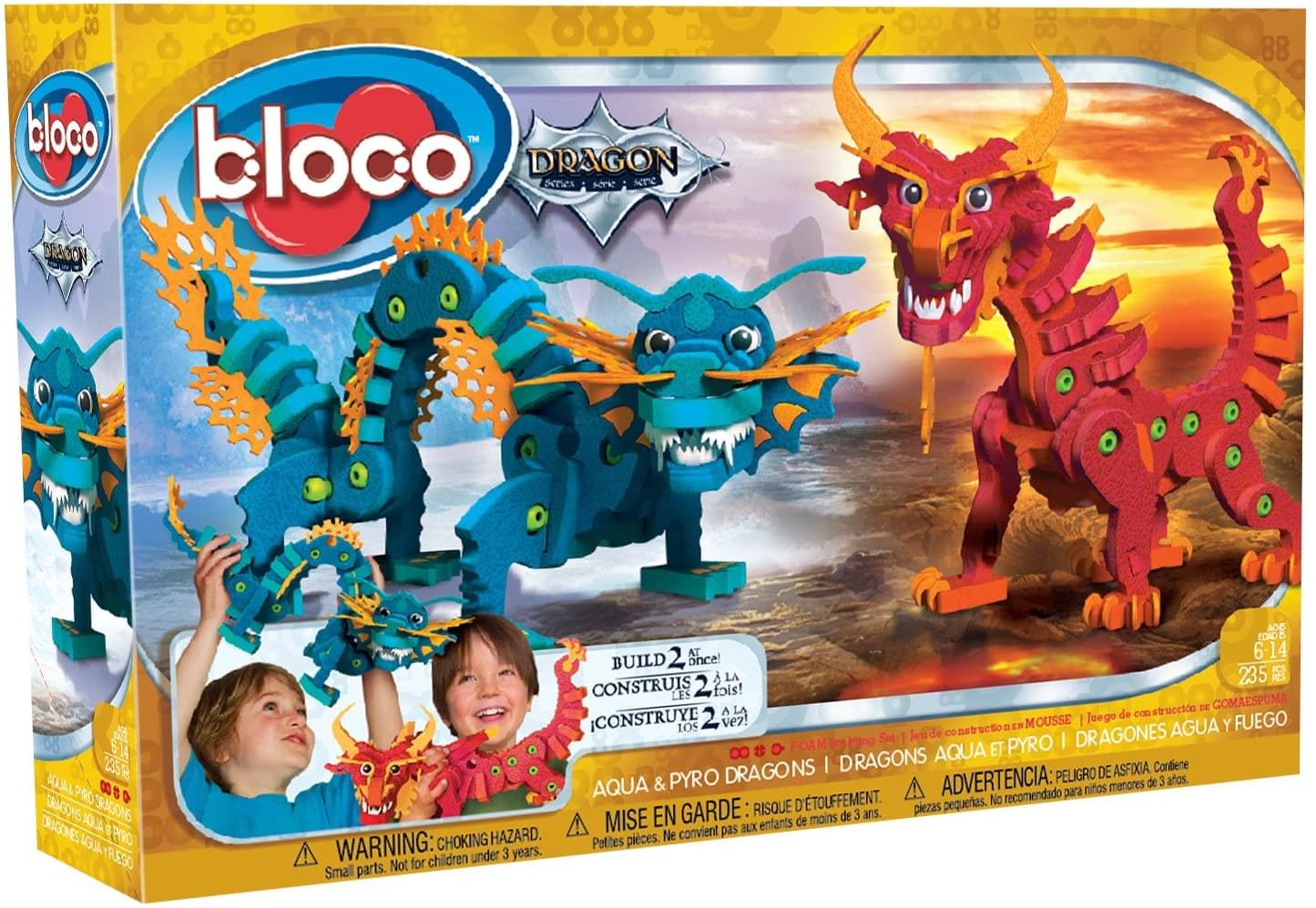 Bloco 235 Piece Construction Set | Aqua & Pyro Dragons