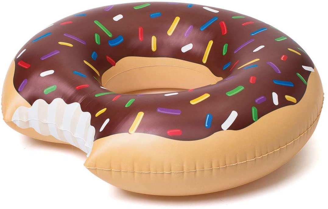 Frosted Chocolate Donut 4 Foot Inflatable Pool Float