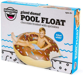 Frosted Chocolate Donut 4 Foot Inflatable Pool Float