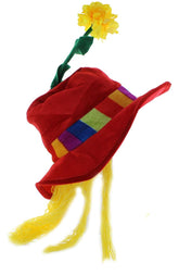 Clown Flower Adult Costume Hat