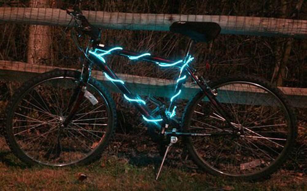 Glow Brightz Cool Blue Flexible Tube Bicycle Safety Lighting Accessory