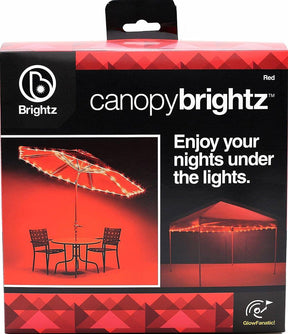 Canopy Brightz LED Tailgate Canopy & Patio Umbrella Accessory, Red