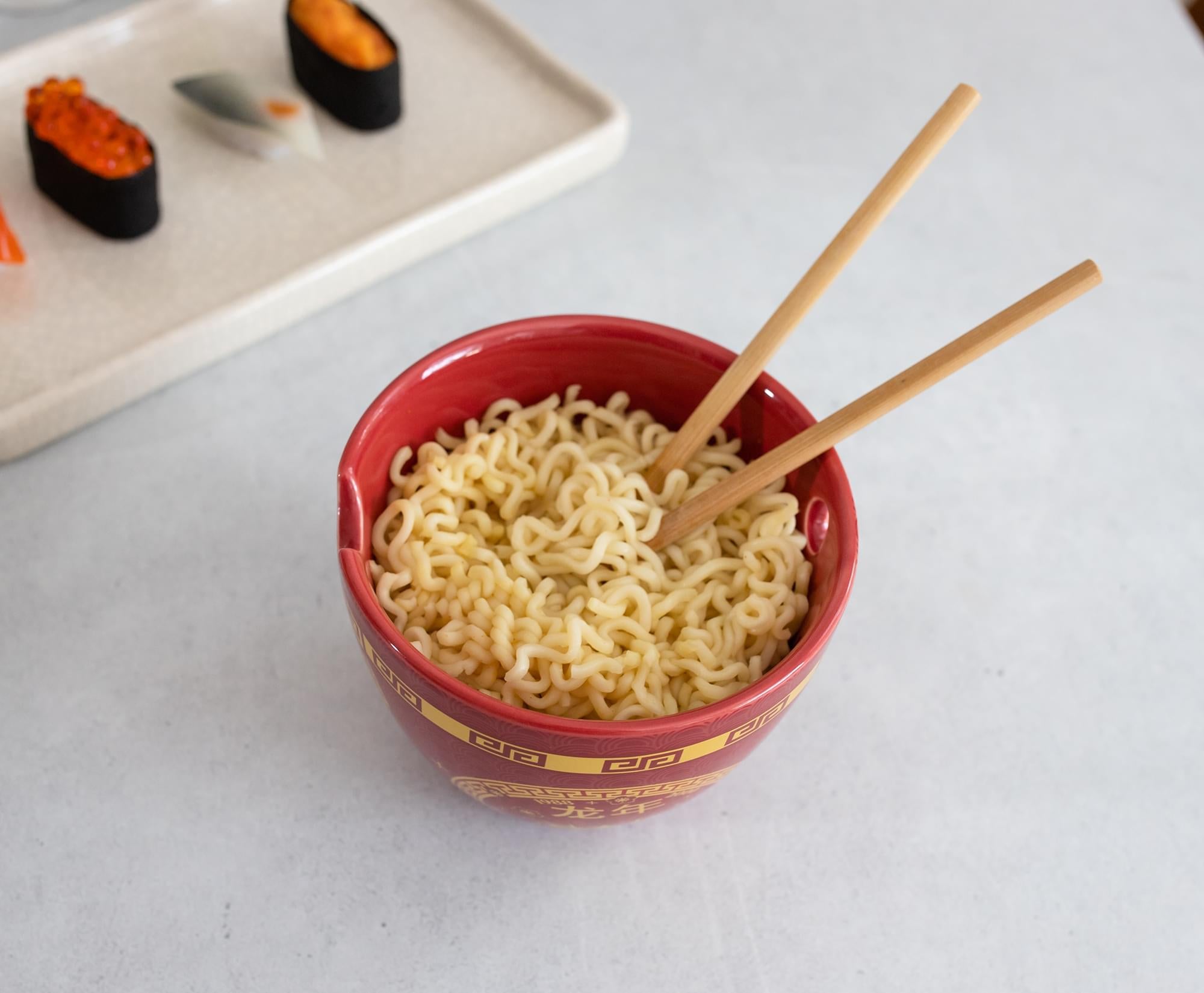 Year Of The Dragon Chinese Zodiac 16-Ounce Ramen Bowl and Chopstick Set