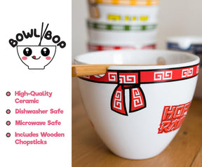 Bowl Bop Hopeless Ramentic Japanese Dinner Set | 16-Ounce Ramen Bowl, Chopsticks