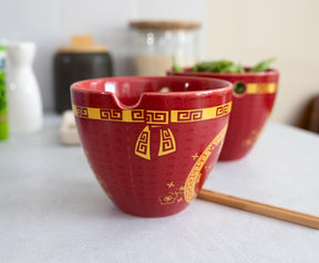 Year Of The Horse Chinese Zodiac 16-Ounce Ramen Bowl and Chopstick Set