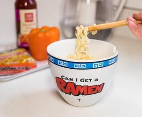 Bowl Bop Can I Get A Ramen? Japanese Dinnerware Set | 16-Ounce Bowl, Chopsticks