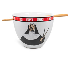 Bowl Bop Ramen Sister Nun Japanese Dinner Set | 16-Ounce Ramen Bowl, Chopsticks