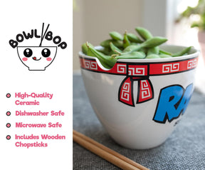 Bowl Bop Ramen Sister Nun Japanese Dinner Set | 16-Ounce Ramen Bowl, Chopsticks