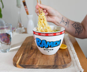 Bowl Bop Ramen Sister Nun Japanese Dinner Set | 16-Ounce Ramen Bowl, Chopsticks