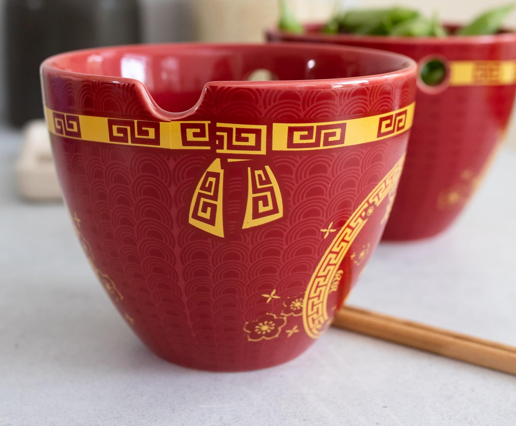 Year Of The Ox Chinese Zodiac 16-Ounce Ramen Bowl and Chopstick Set