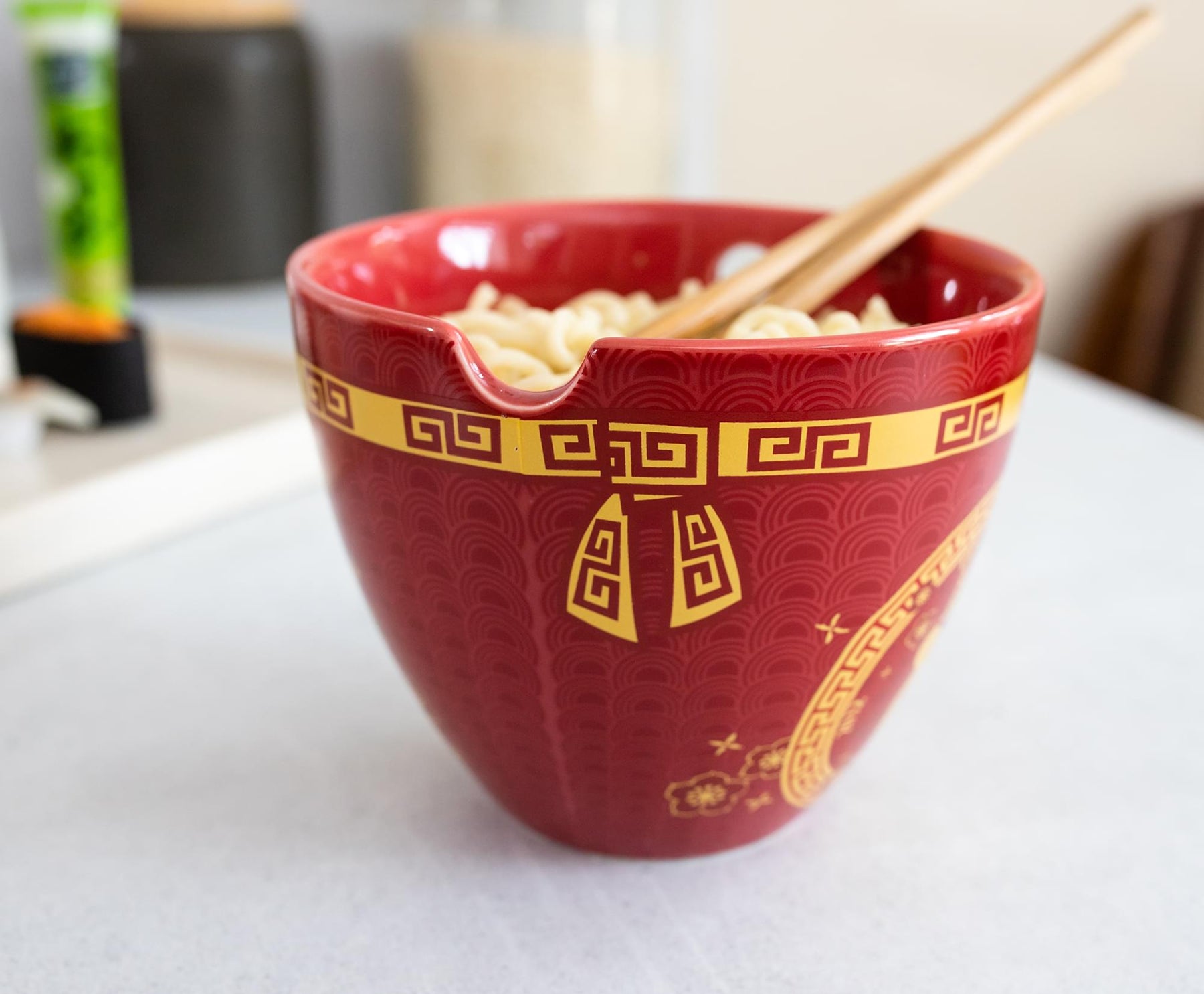 Year Of The Rat Chinese Zodiac 16-Ounce Ramen Bowl and Chopstick Set