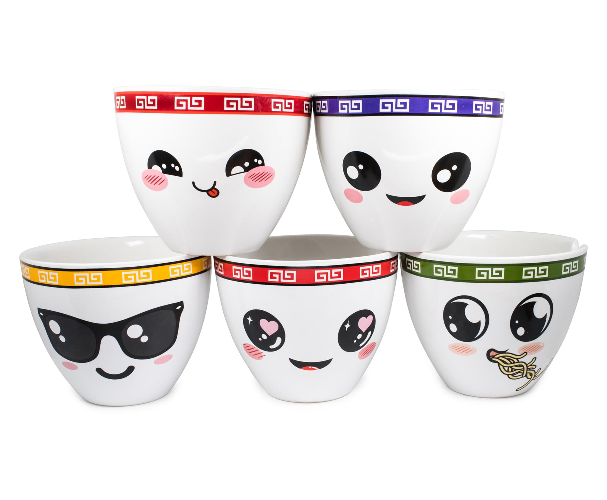 Ramen Bowl Set of 5 | Ramentic | LoMein | PhoSho | Soba | TsoHungry