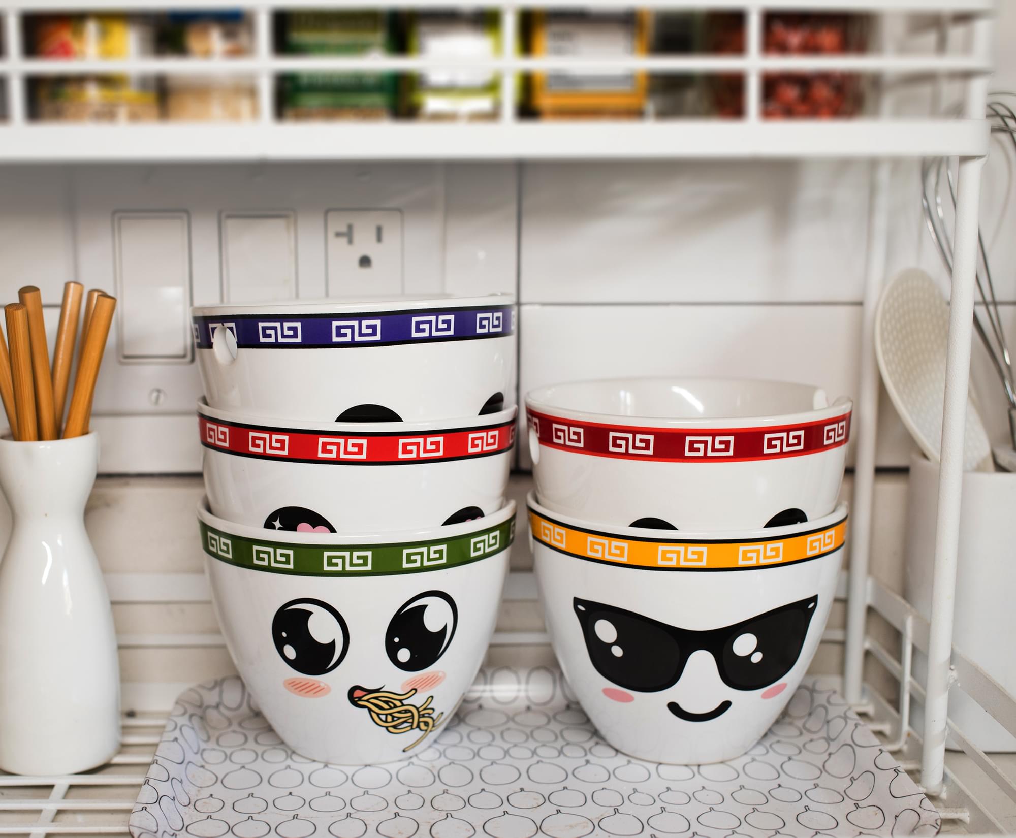 Ramen Bowl Set of 5 | Ramentic | LoMein | PhoSho | Soba | TsoHungry