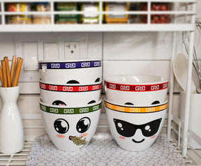 Ramen Bowl Set of 5 | Ramentic | LoMein | PhoSho | Soba | TsoHungry