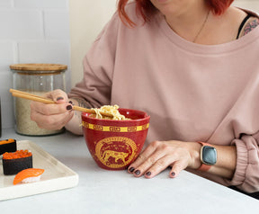 Year Of The Tiger Chinese Zodiac 16-Ounce Ramen Bowl and Chopstick Set