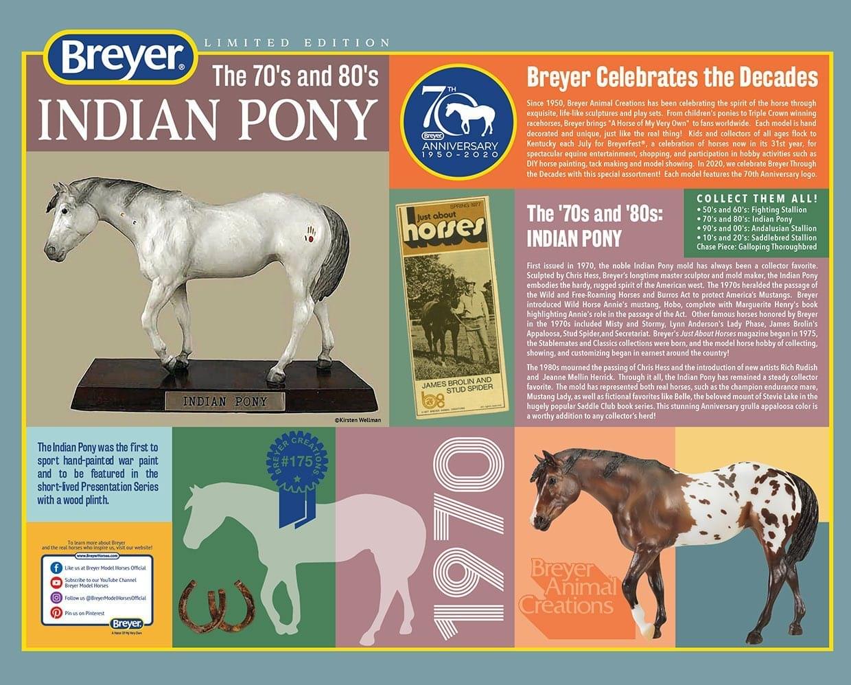 Breyer 70th Anniversary 1:9 Scale Model Horse | Indian Pony