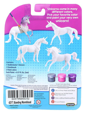Breyer Unicorn Play & Paint Model Horse - Standing Warmblood