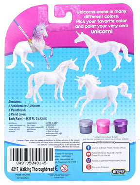 Breyer Unicorn Play & Paint Model Horse - Walking Thoroughbread