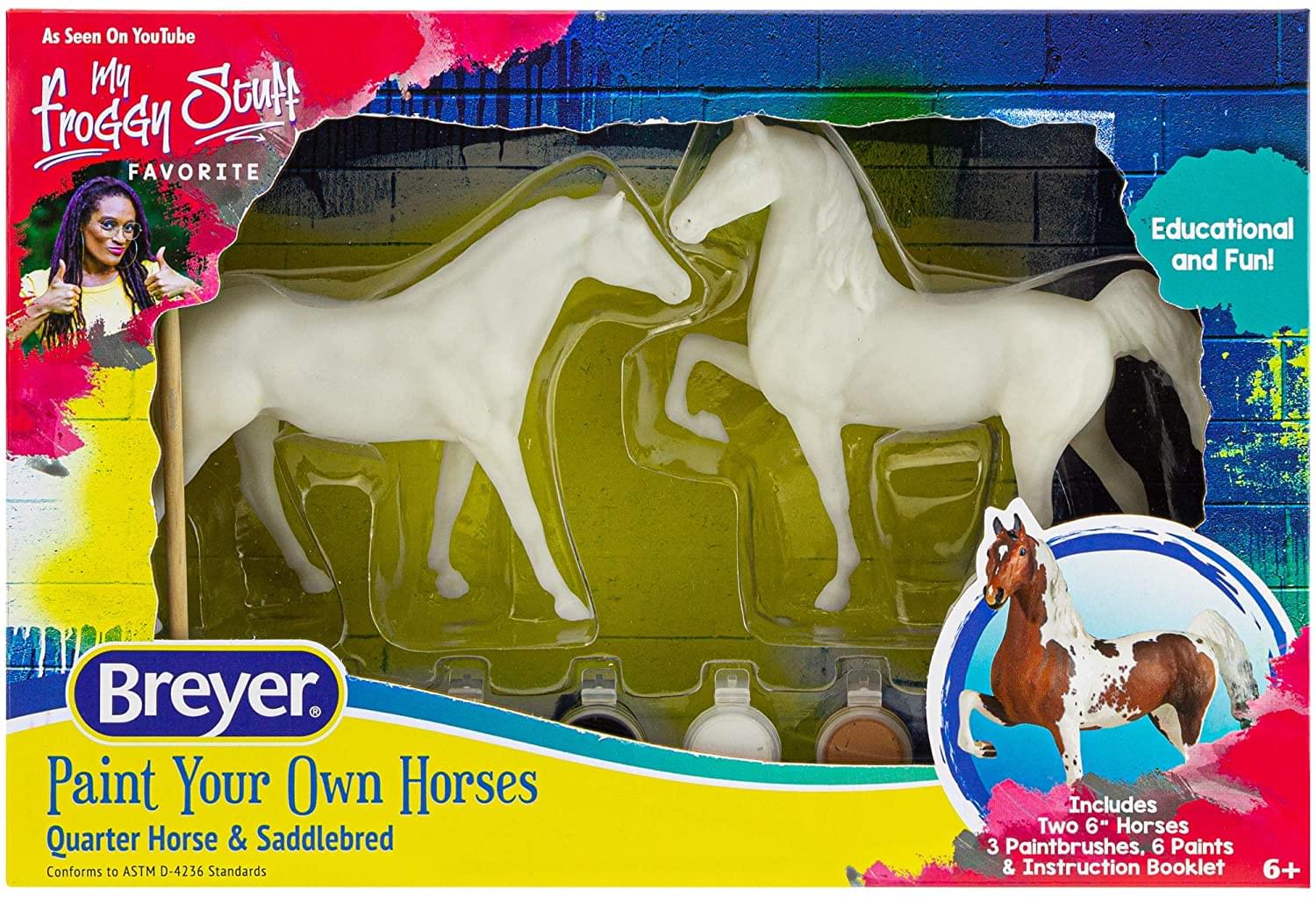 Breyer Paint Your Own Horses DIY Set | Quarter Horse & Saddlebred