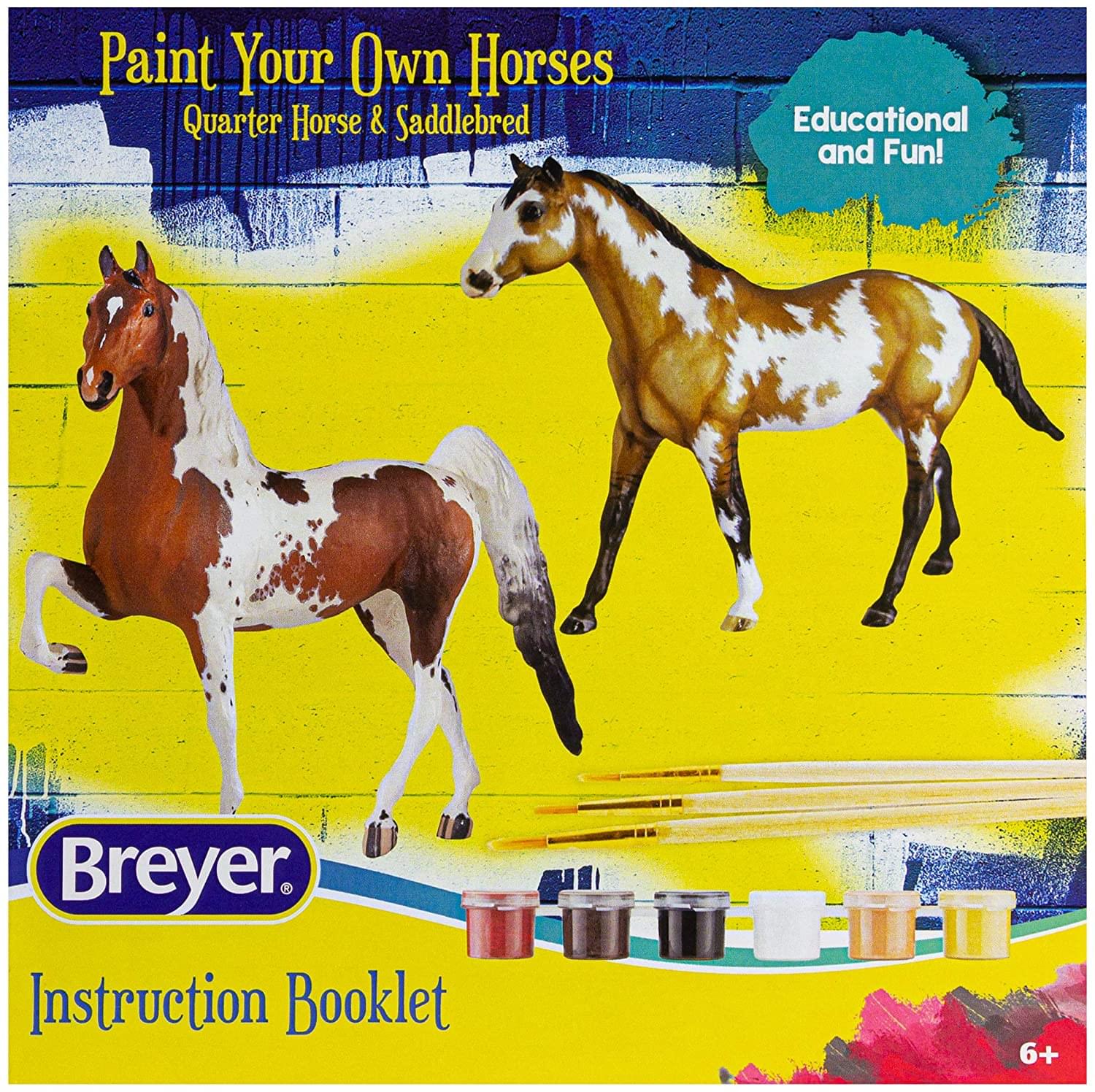 Breyer Paint Your Own Horses DIY Set | Quarter Horse & Saddlebred