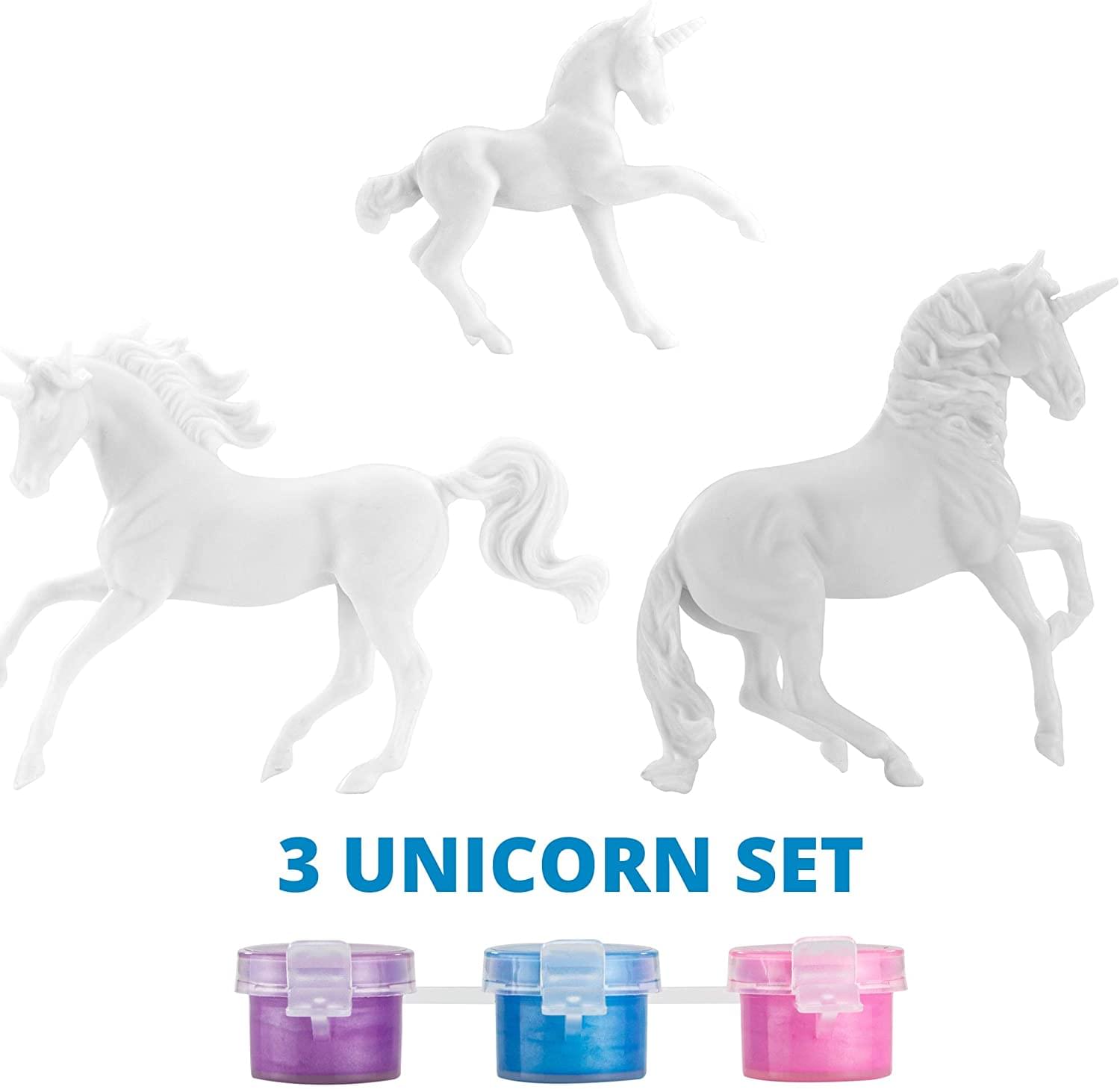 Breyer Unicorn Family Paint & Play | 1:32 Scale Model Horse Craft Kit