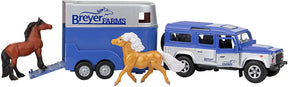 Breyer Stablemates 1:32 Scale Land Rover and Tag-A-Long Trailer