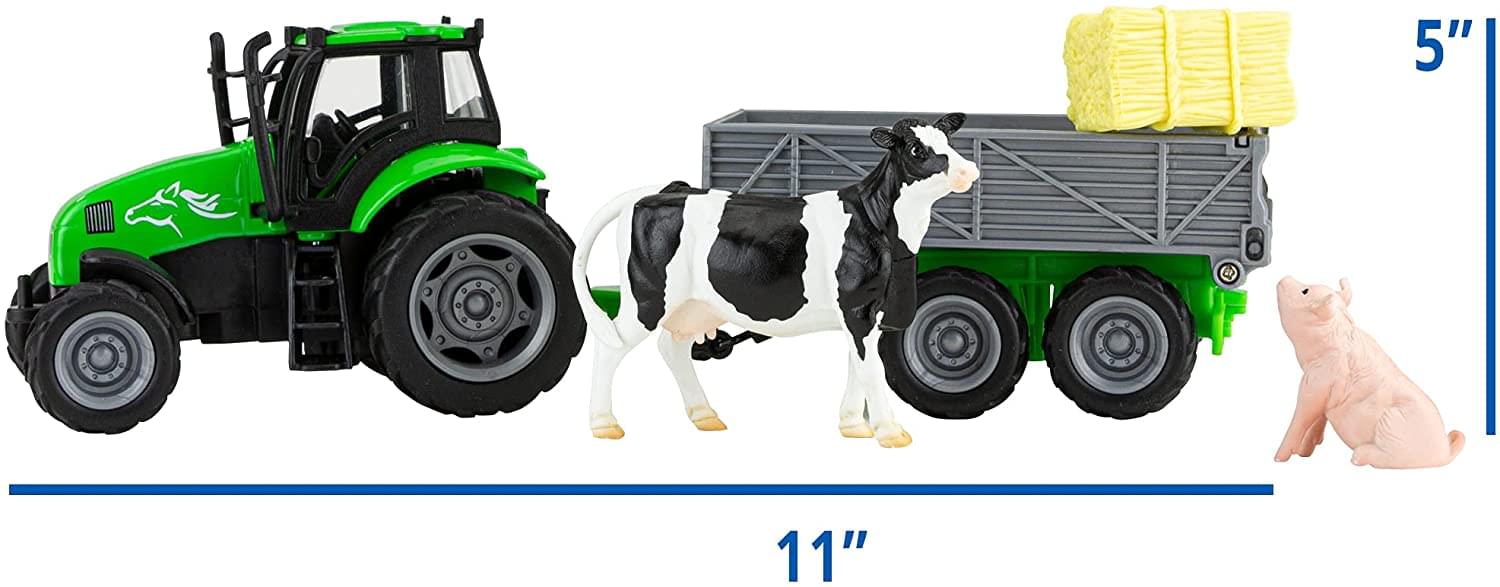 Breyer Farms Stablemates Tractor and Tag-A-Long Wagon
