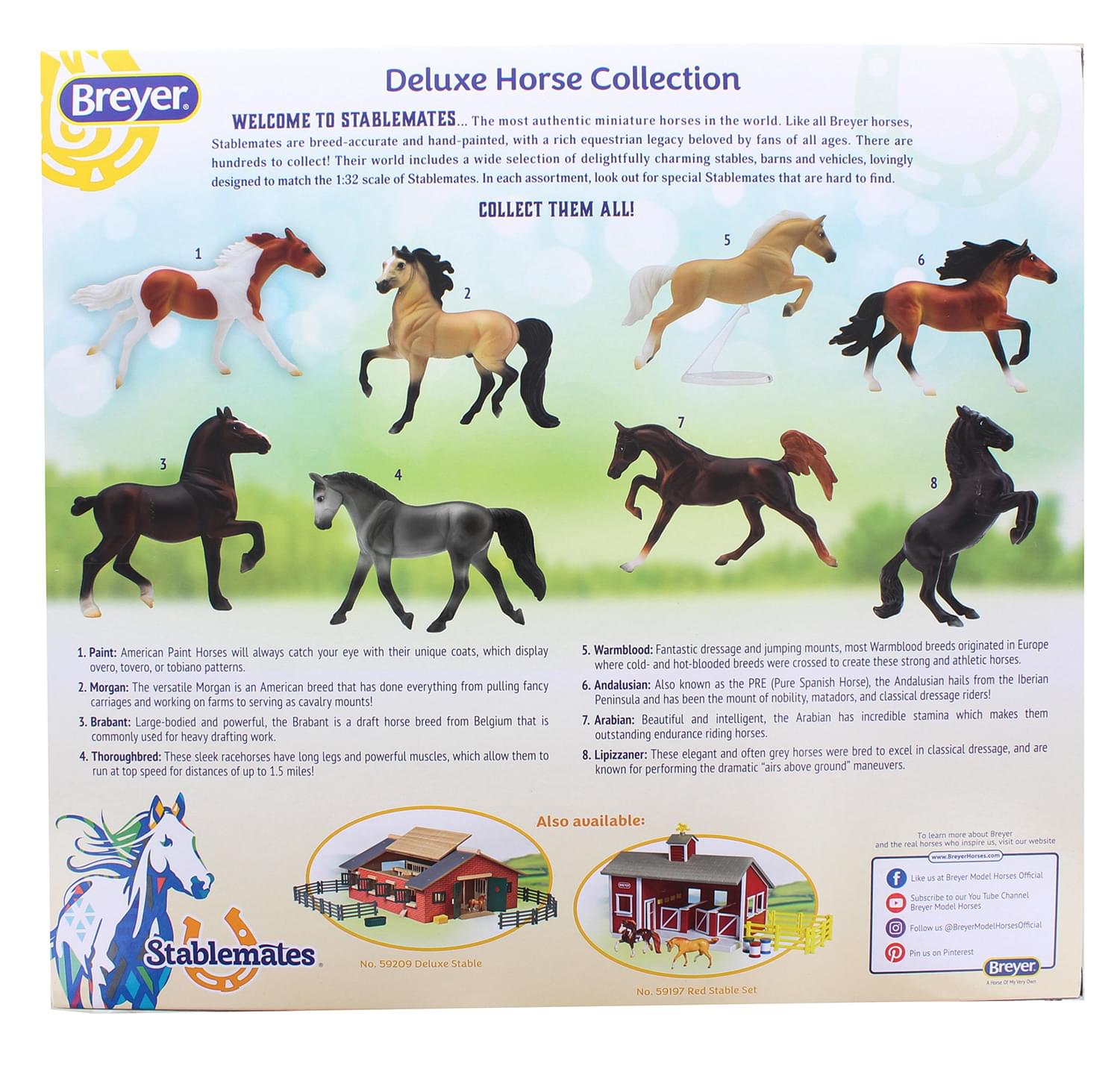 Breyer Stablemates 1:32 Deluxe Horse Collection | 8 Model Horses
