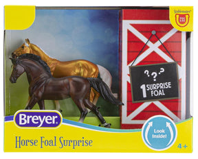 Breyer Horse Foal Surprise | Palomino Thoroughbred & Bay Warmblood