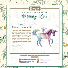 Breyer 2020 Holiday Horse Ornament | Unicorn Cosmo