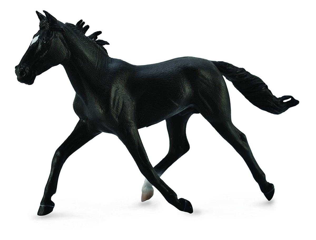 Breyer CollectA Series Black Standardbred Pacer Stallion Model Horse