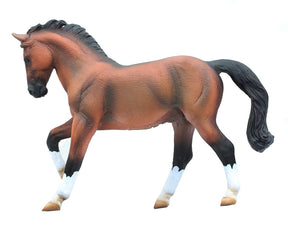 Breyer CollectA 1/18 Model Horse - Warmblood Bay Stallion