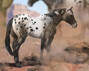 Breyer CollectA 1:18 Scale Model Horse | Appaloosa Blue Roan