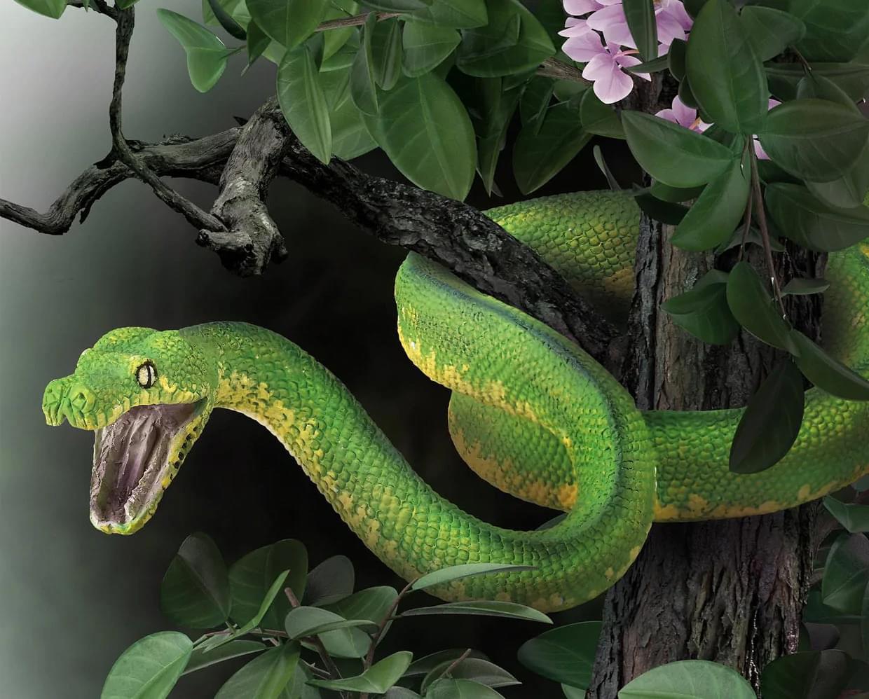 CollectA Wildlife Collection Miniature Figure | Green Tree Python