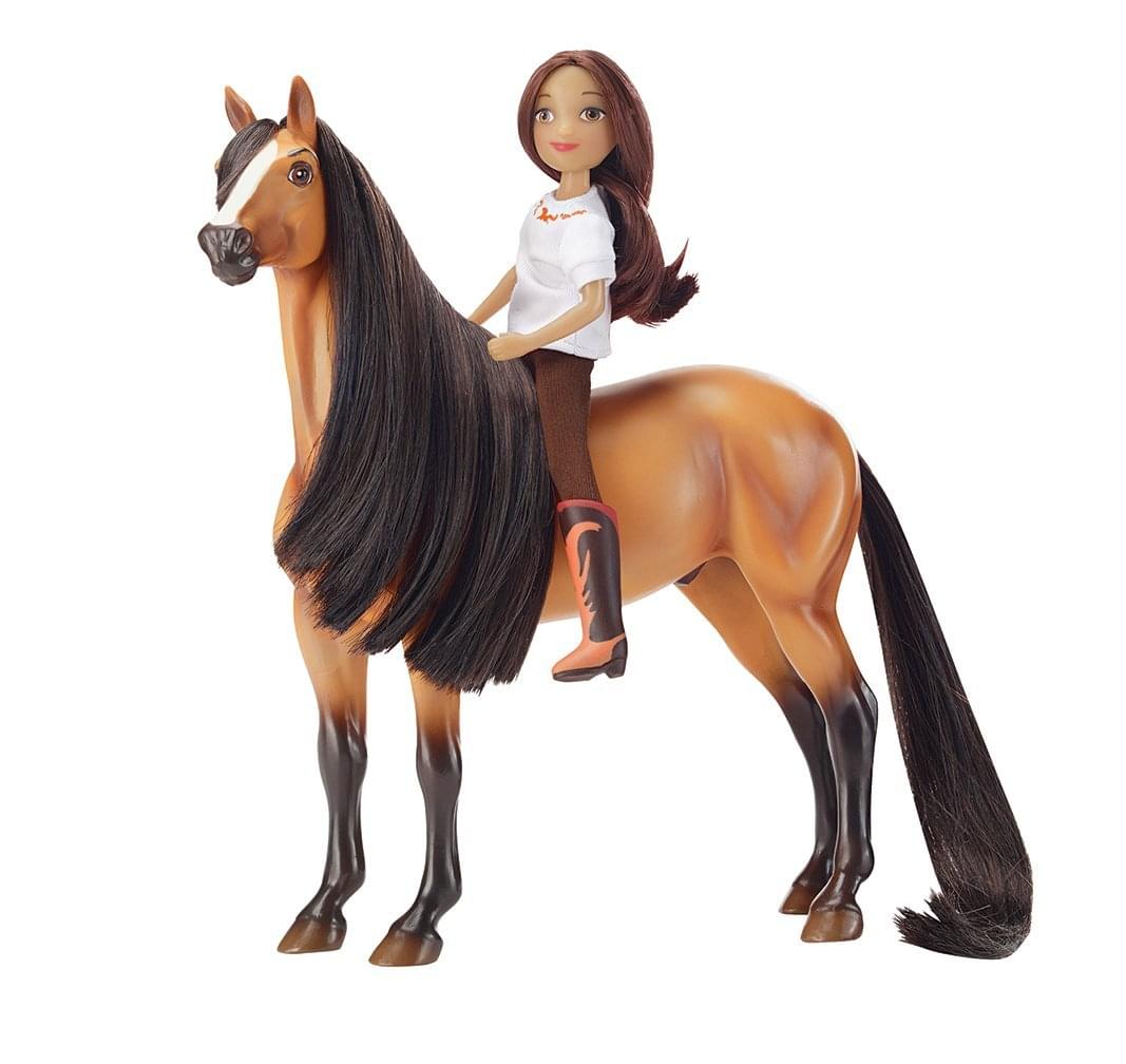 Breyer 1:12 Classics Spirit Riding Free Spirit & Lucky Model Horse Set