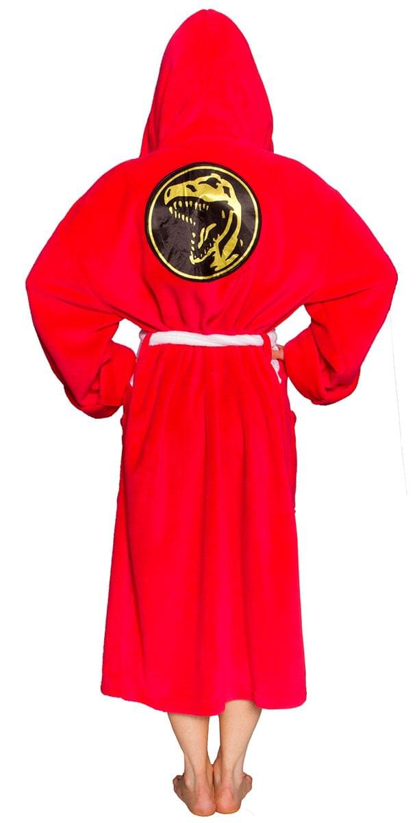 Power Rangers Adult Costume Robe, Red