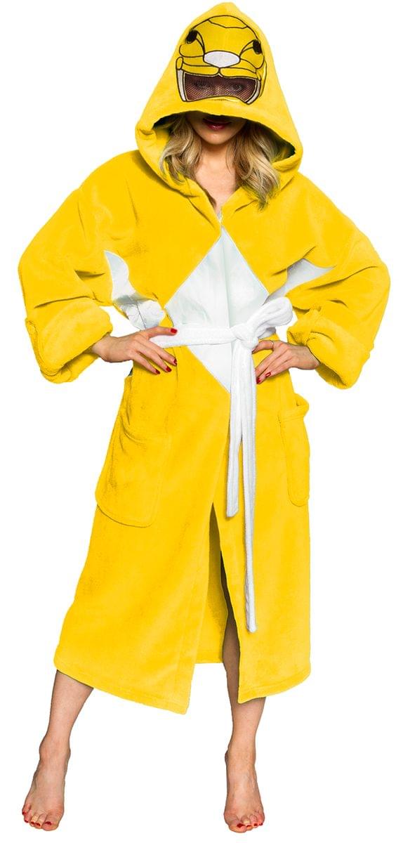 Power Rangers Adult Costume Robe, Yellow