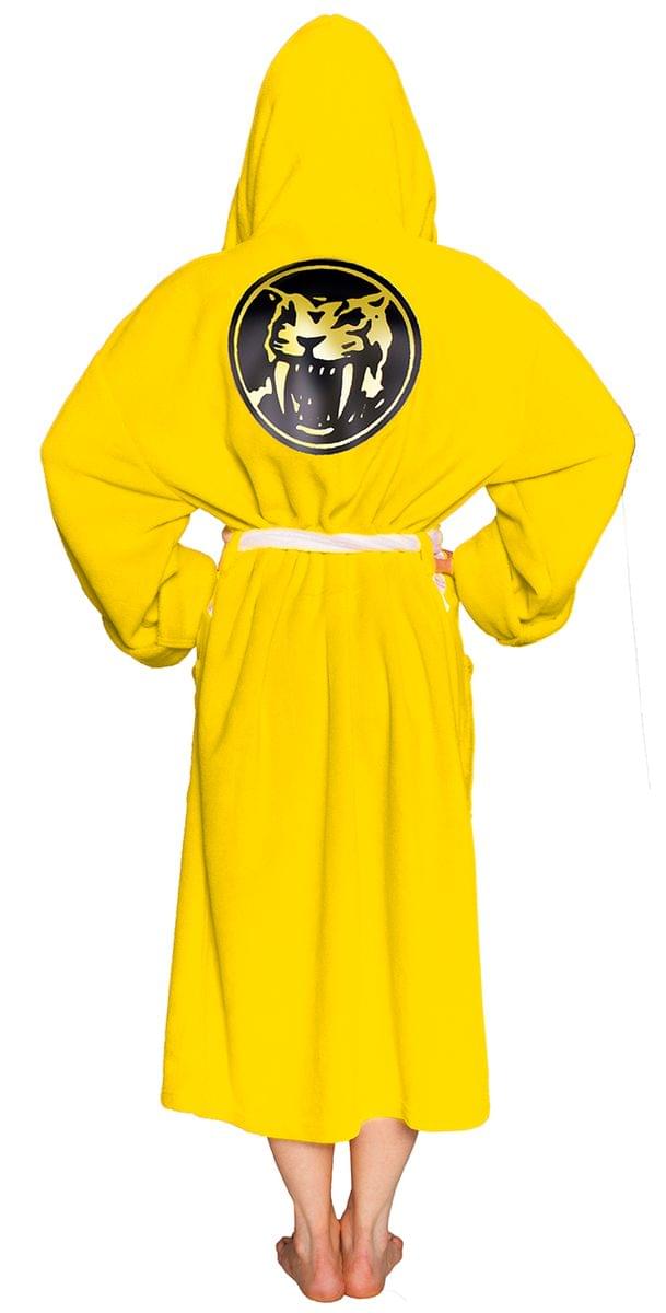 Power Rangers Adult Costume Robe, Yellow
