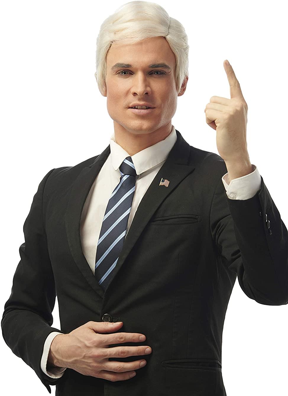 Presidential Adult Costume Wig | White