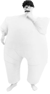 Inflatable Chub Suit Costume: White