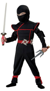 Stealth Ninja Costume Child Toddler: Black & Red