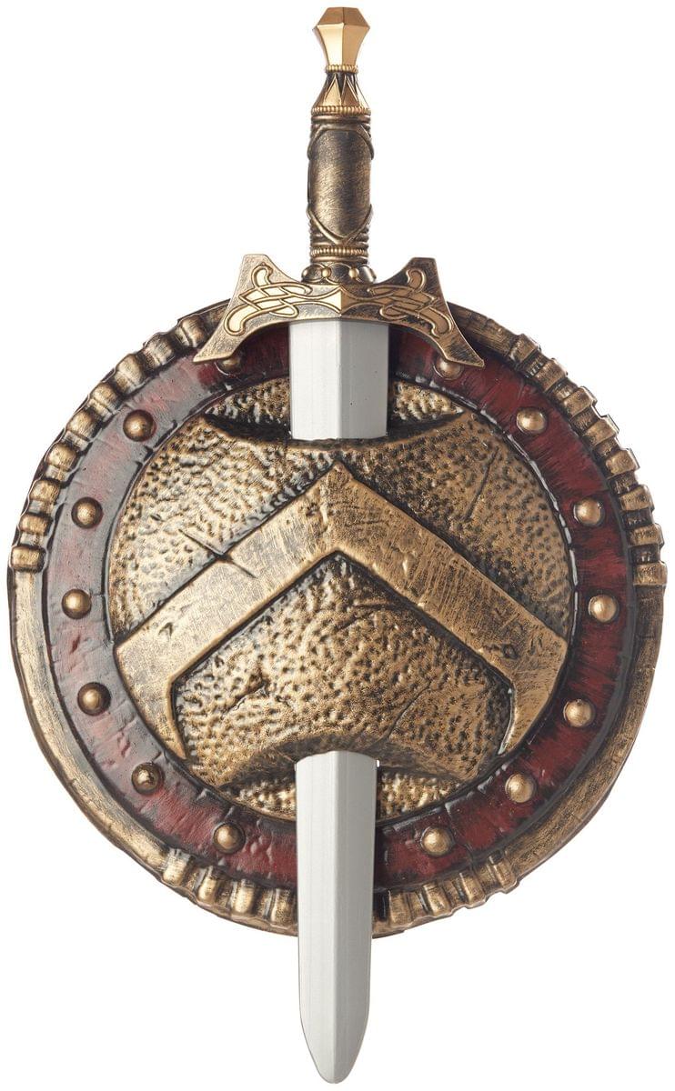 Spartan Combat Shield & Sword Costume Accessory Set