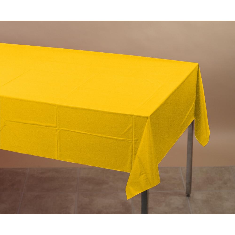 Touch Of Color Plastic Tablecover School Bus Yellow