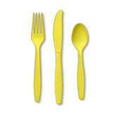 Touch Of Color Premium Cutlery Plastic Svc 8 24 Count Mimosa