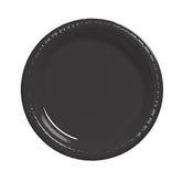 Touch Of Color 20 Count 7" Heavy Duty Plastic Plates Black Velvet