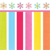 16 Pack Beverage Napkins Pink Flower Cheer