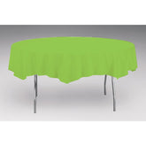Touch Of Color Octy-Round Round Plastic Table Cover Fresh Lime