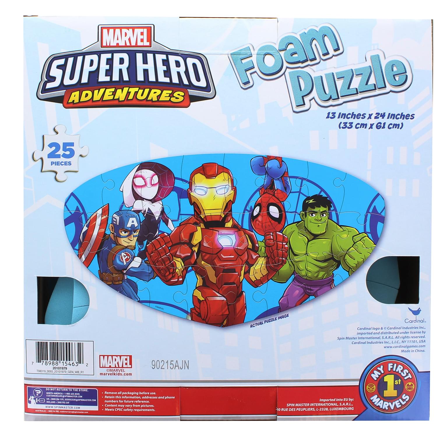 Marvel Super Hero Adventures 25 Piece Kids Foam Jigsaw Puzzle