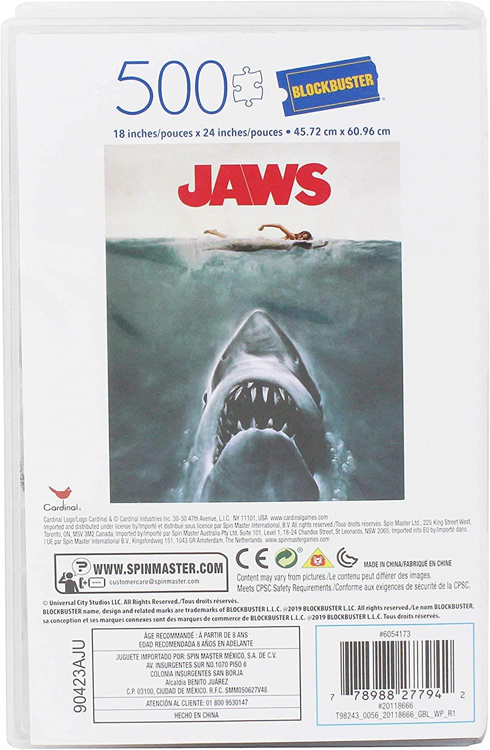 JAWS 500 Piece Jigsaw Puzzle in Plastic VHS Video Case