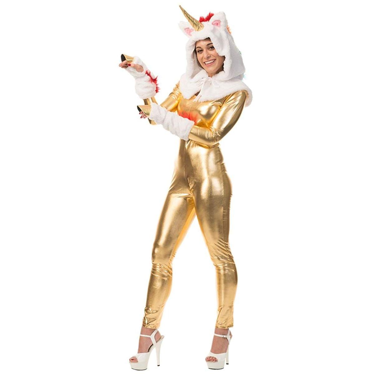 Unicorn Hood And Tail Adult Costume Kit, One Size